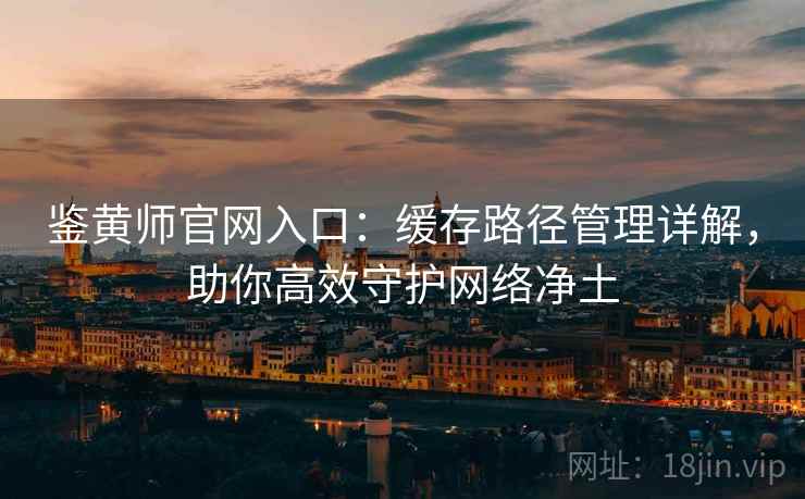 鉴黄师官网入口：缓存路径管理详解，助你高效守护网络净土