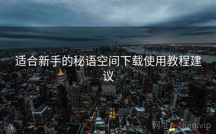 适合新手的秘语空间下载使用教程建议