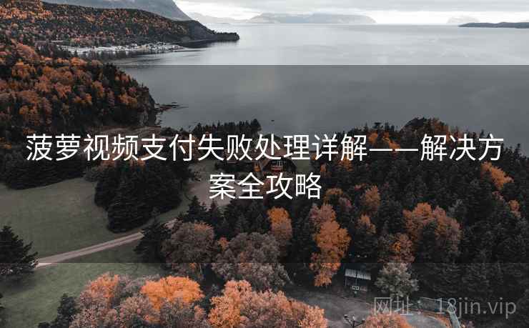 菠萝视频支付失败处理详解——解决方案全攻略