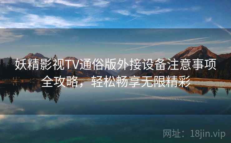 妖精影视TV通俗版外接设备注意事项全攻略，轻松畅享无限精彩