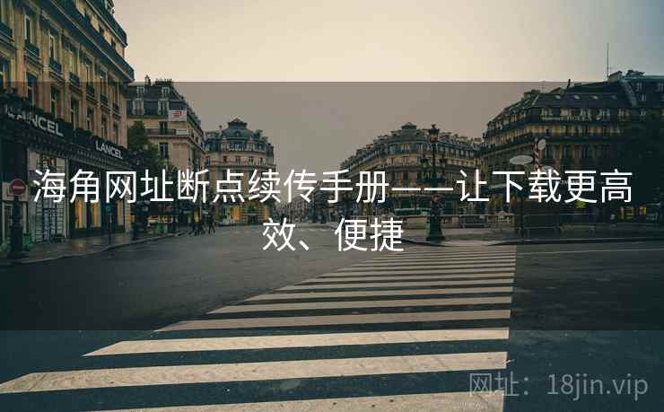 海角网址断点续传手册——让下载更高效、便捷