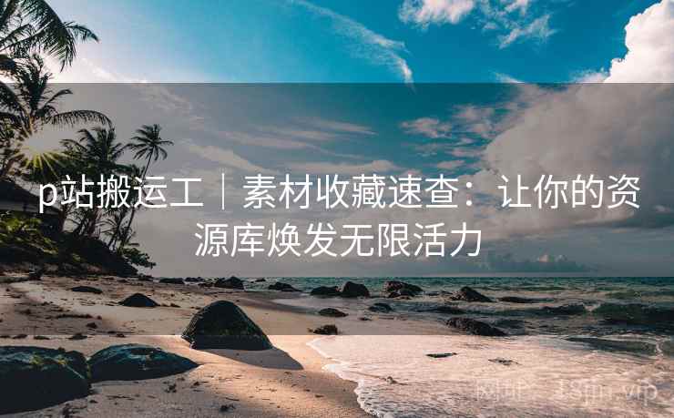 p站搬运工｜素材收藏速查：让你的资源库焕发无限活力