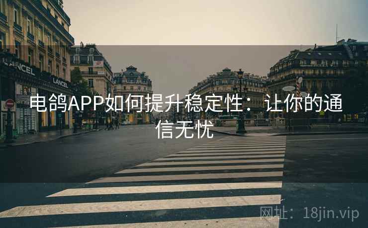电鸽APP如何提升稳定性：让你的通信无忧