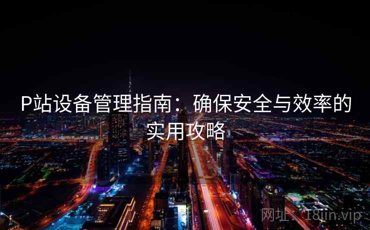 P站设备管理指南：确保安全与效率的实用攻略